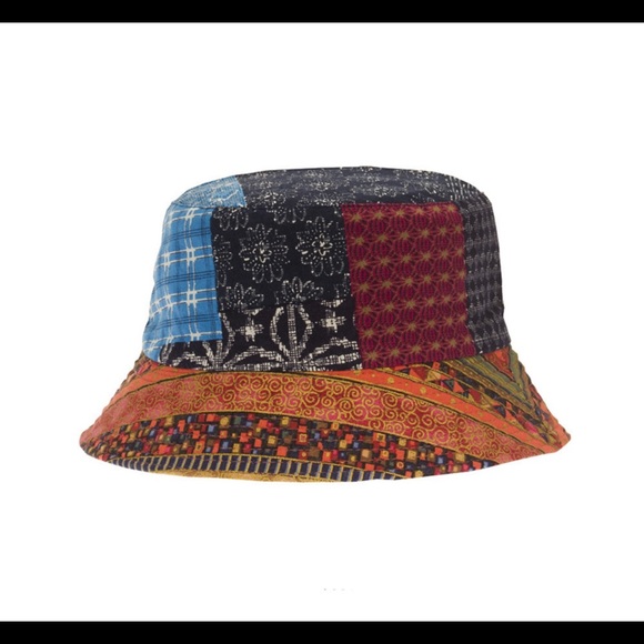 New Cotton Unisex Retro Streetwear Double side fisherman’s bucket pattern hat - Picture 2 of 7